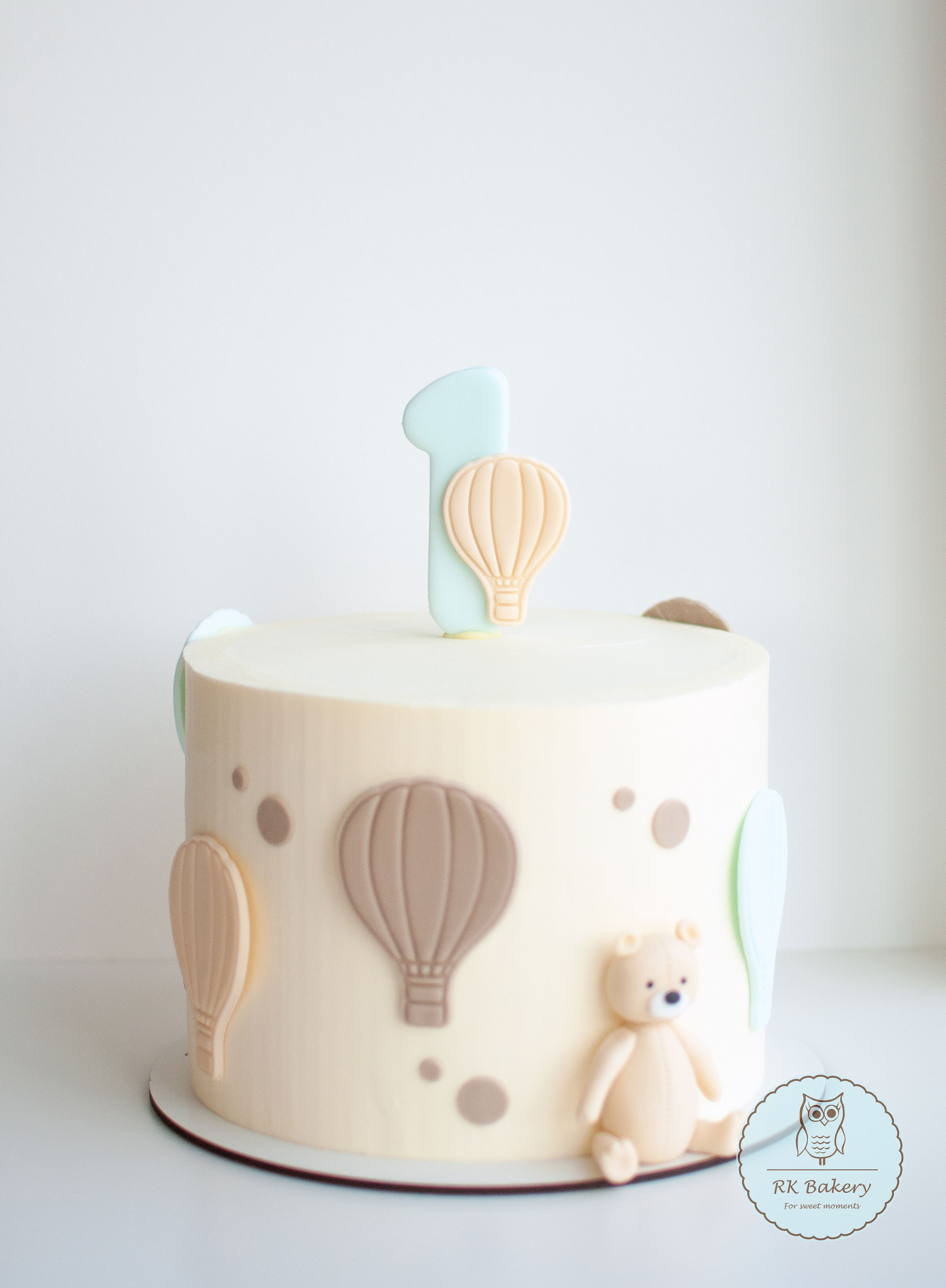 Air balloon themed cake